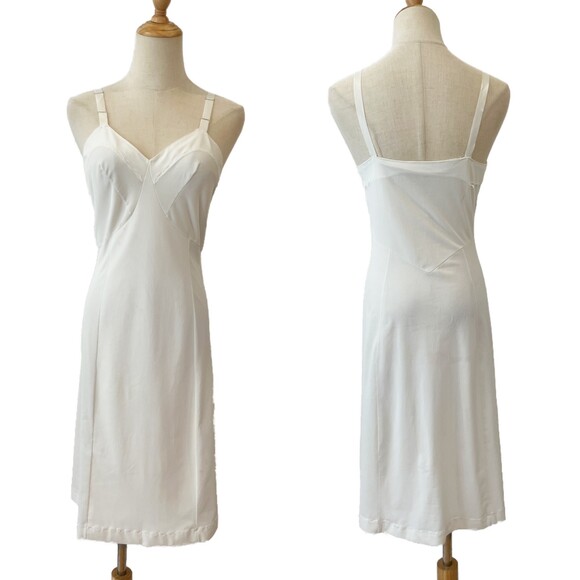 Charmode Sears Vintage Ivory Full Slip Size 34 Glamour Pin Up - Picture 2 of 11